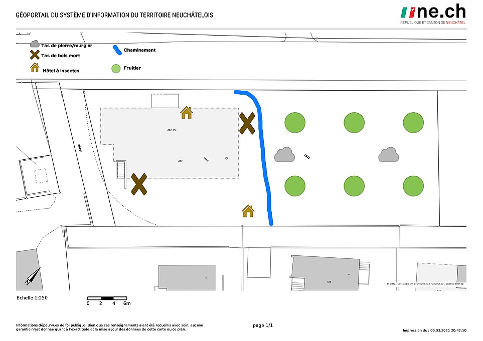 Plan verger communal